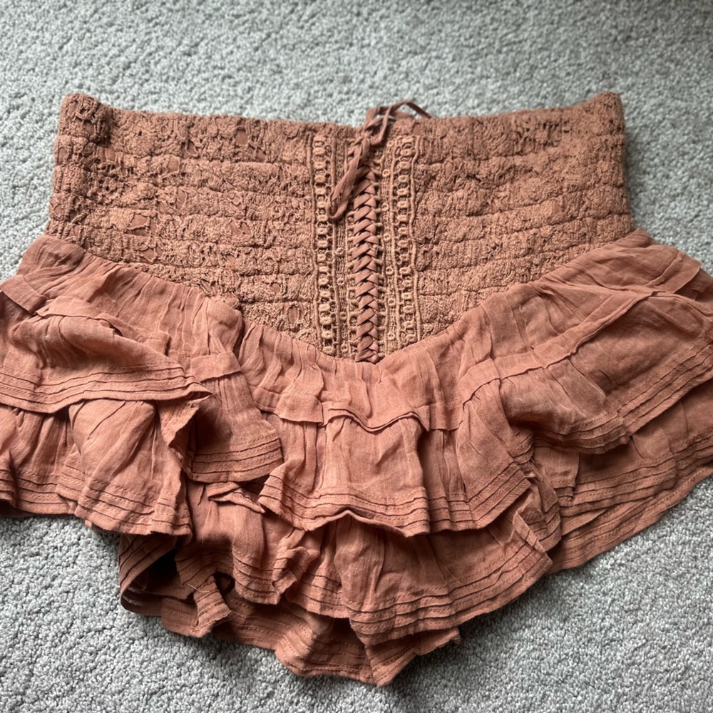 FREE PEOPLE
Fp One Lucia Mini Skirt - Clay Brown - Picture 7 of 12